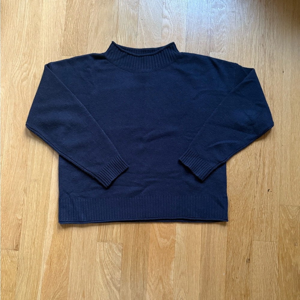 TOAST cashmere and wool blend sweater with high collar, size medium, worn once.